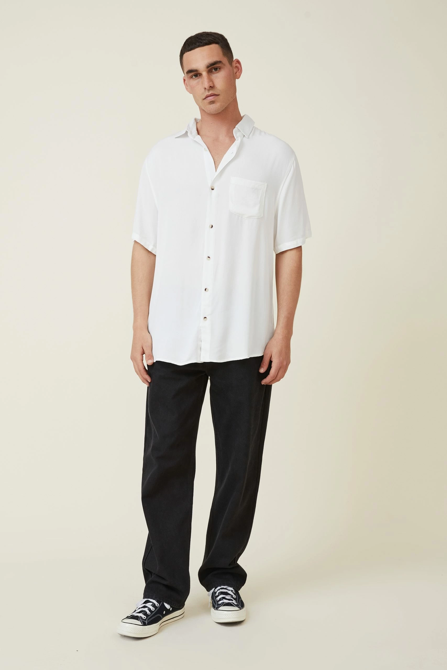 Cotton On Men Cuban Short Sleeve Shirt 2 Cotton On Men Cuban Short Sleeve Shirt - Image 2