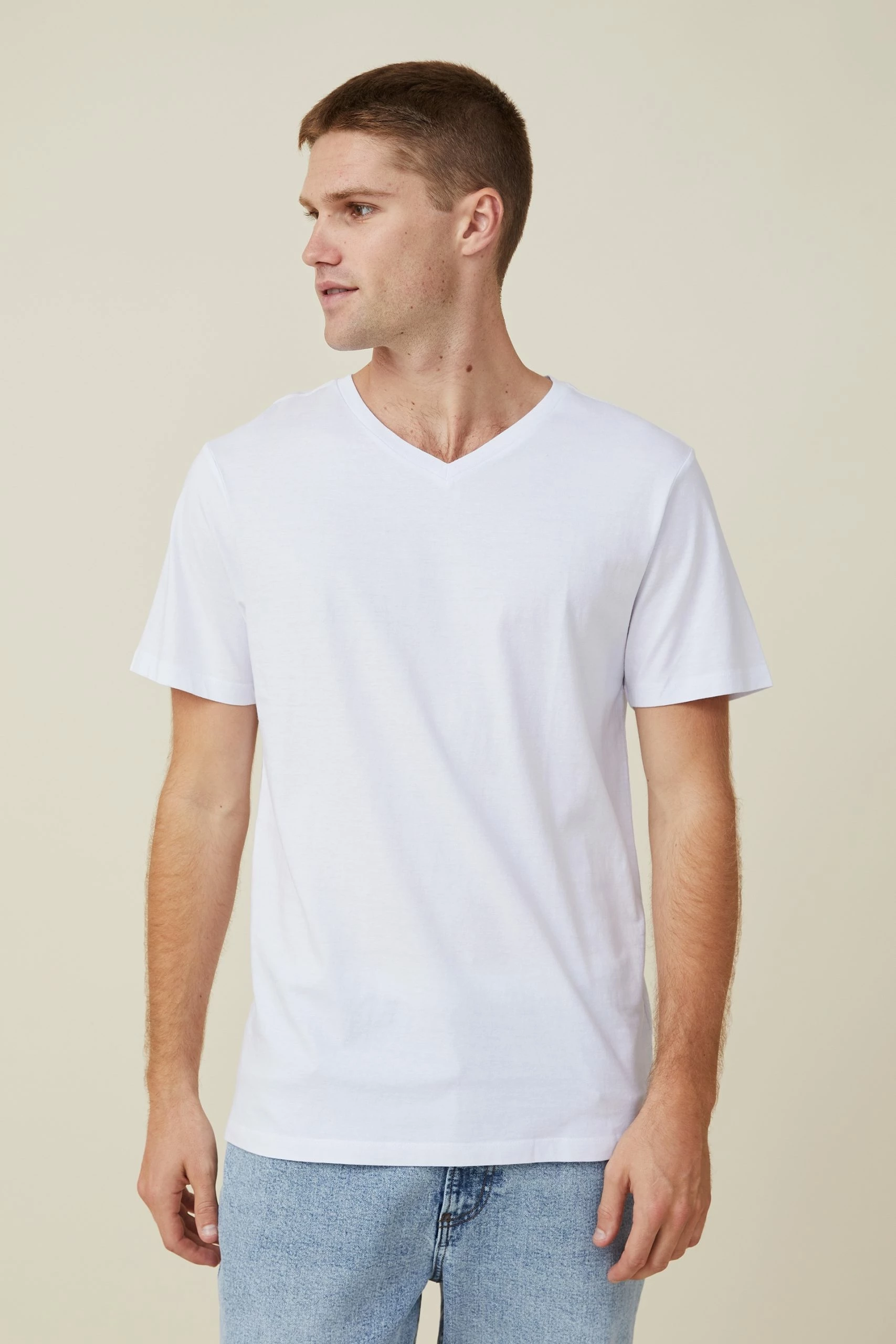 Cotton On Men Organic V-Neck T-Shirt 1 Cotton On Men Organic V-Neck T-Shirt