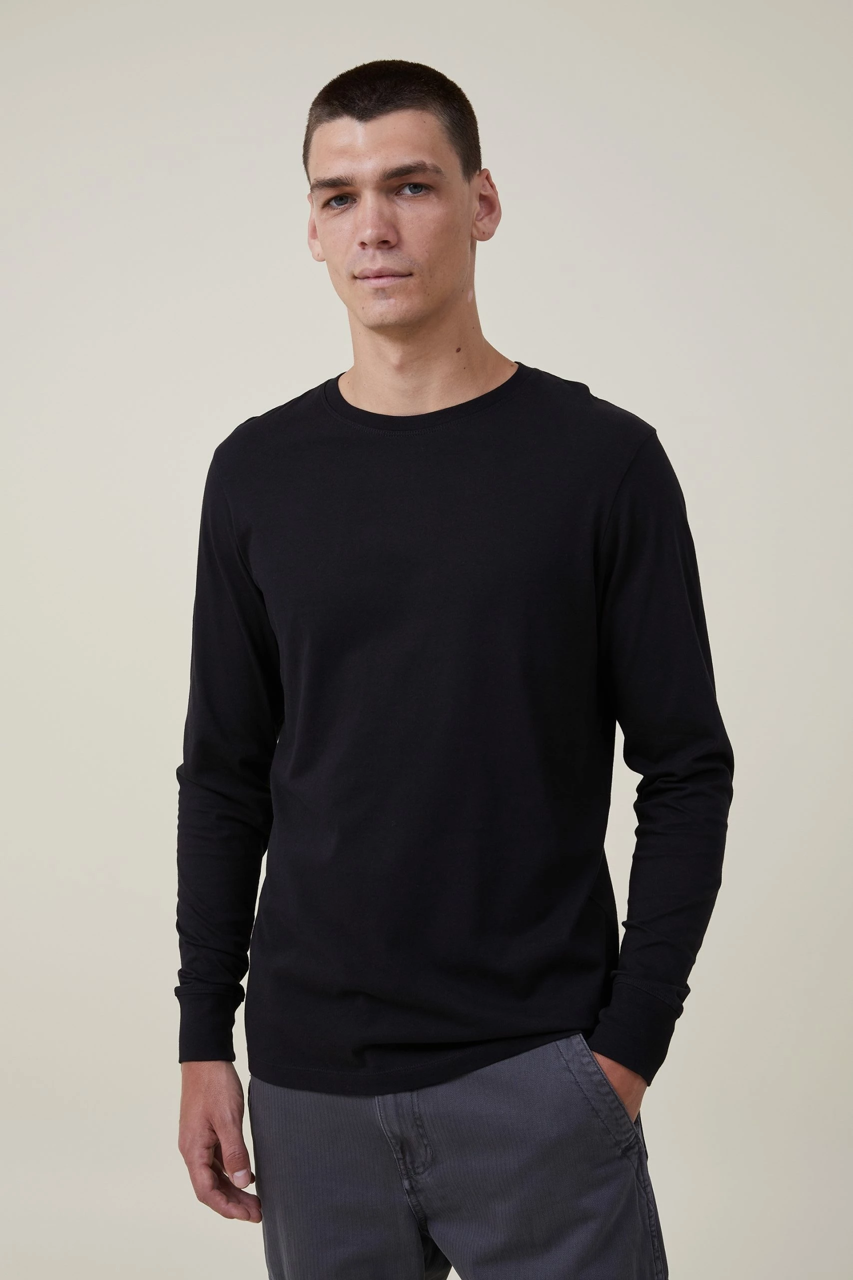 Cotton On Men Organic Long Sleeve T-Shirt 1 Cotton On Men Organic Long Sleeve T-Shirt