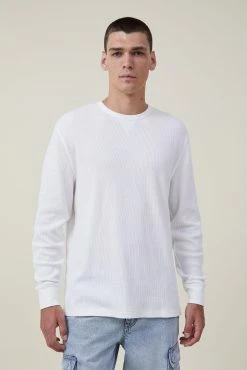 Cotton On Men Textured Long Sleeve Tshirt