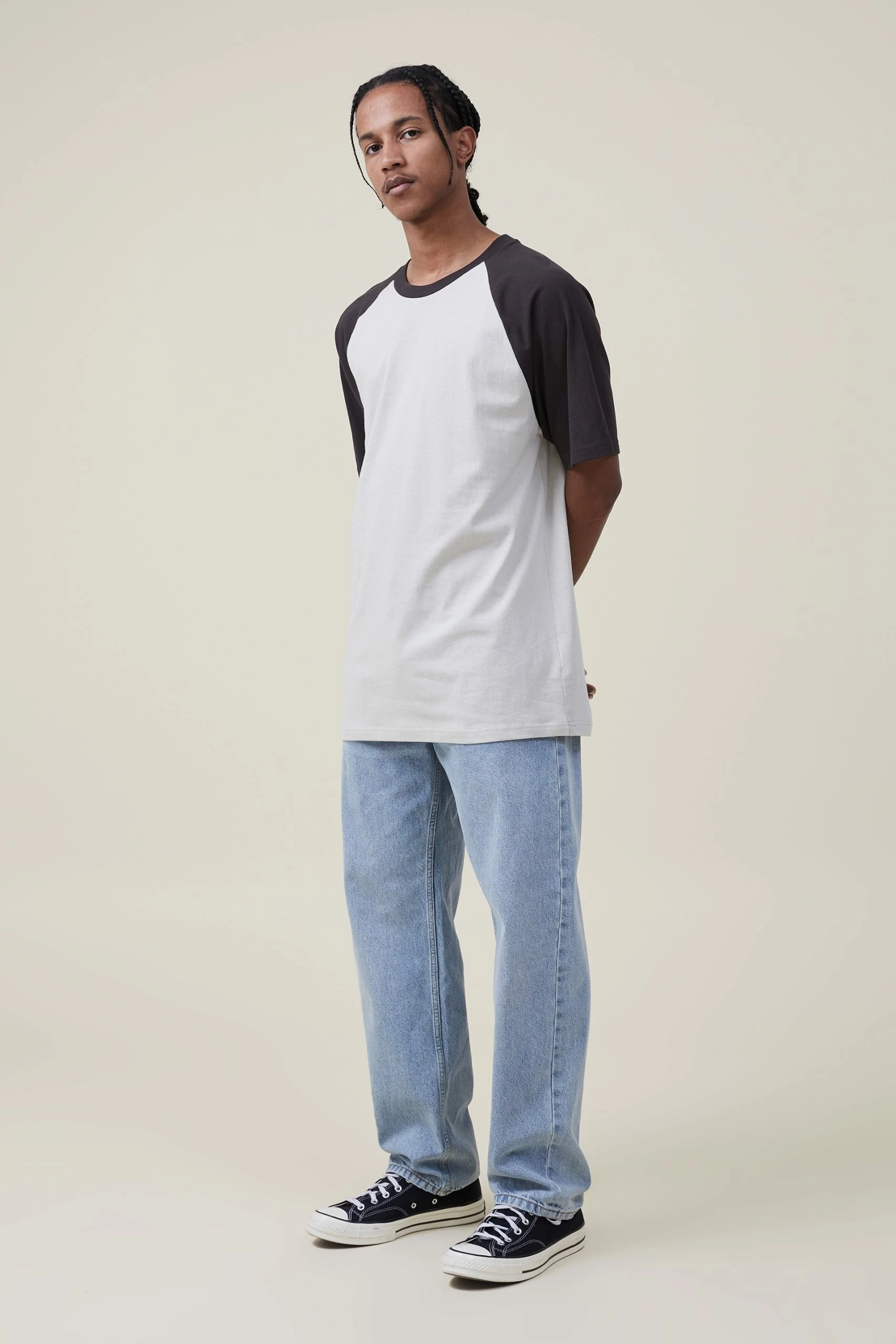 Cotton On Men Loose Fit Raglan T-Shirt 2 Cotton On Men Loose Fit Raglan T-Shirt - Image 2