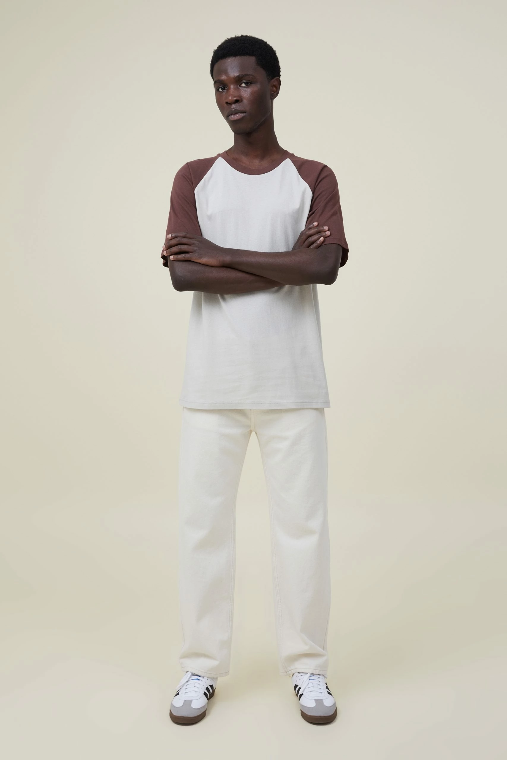 Cotton On Men Loose Fit Raglan T-Shirt 2 Cotton On Men Loose Fit Raglan T-Shirt - Image 2