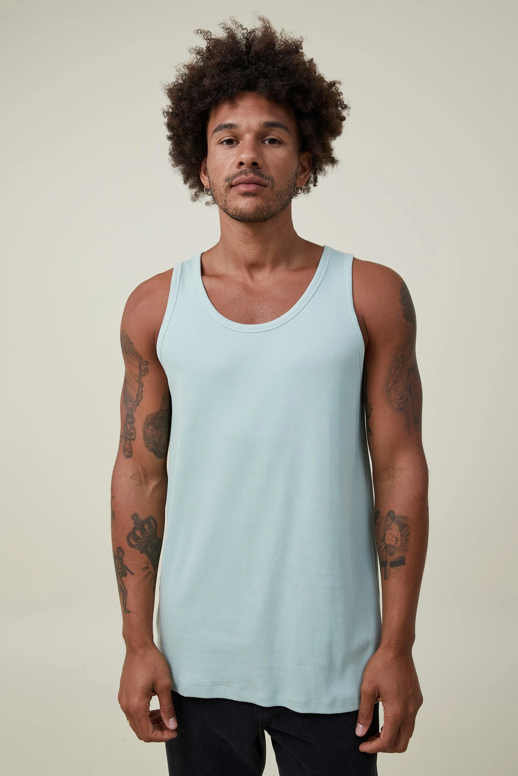 Cotton On Men Loose Fit Rib Tank 1 Cotton On Men Loose Fit Rib Tank