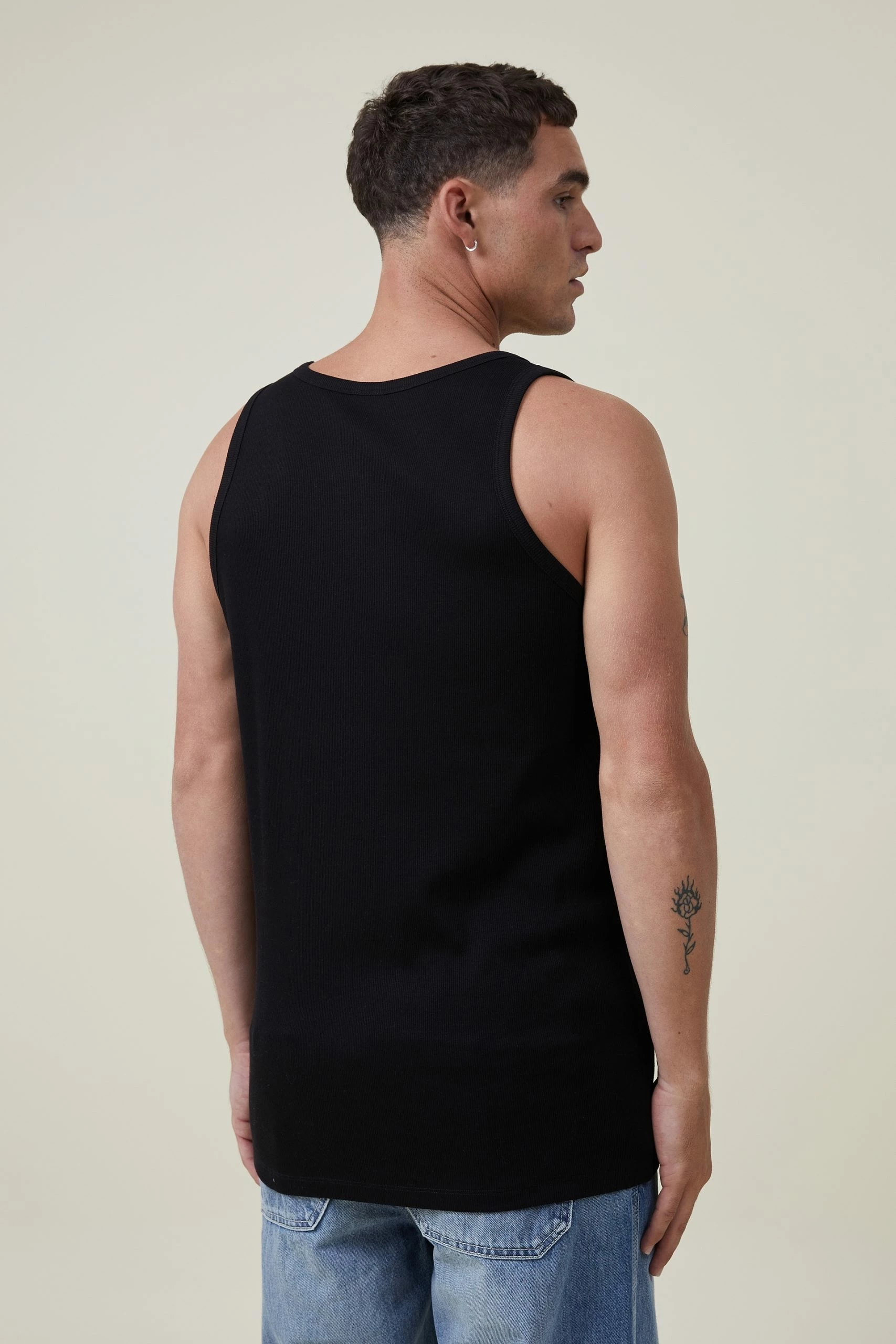 Cotton On Men Loose Fit Rib Tank 3 Cotton On Men Loose Fit Rib Tank - Image 3