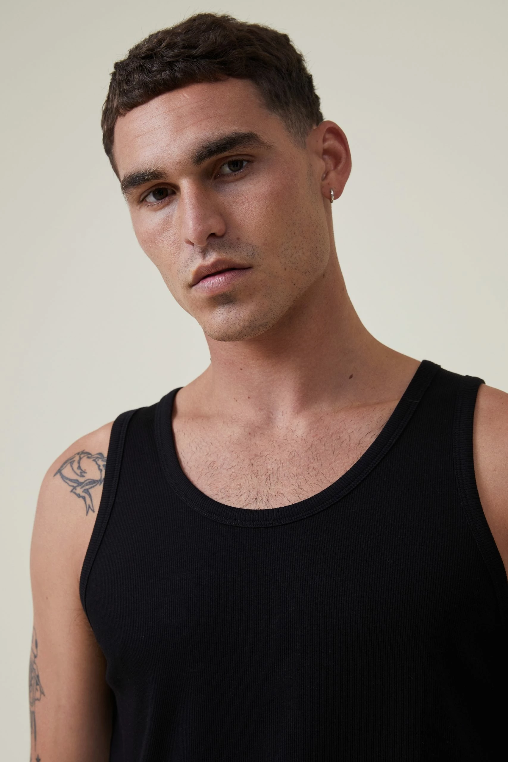 Cotton On Men Loose Fit Rib Tank 4 Cotton On Men Loose Fit Rib Tank - Image 4