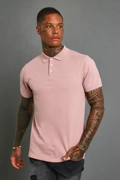 Slim Man Signature Short Sleeve Pique Polo
