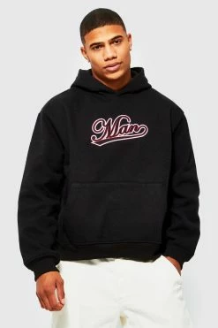 Boxy Heavyweight Varsity Graphic Hoodie