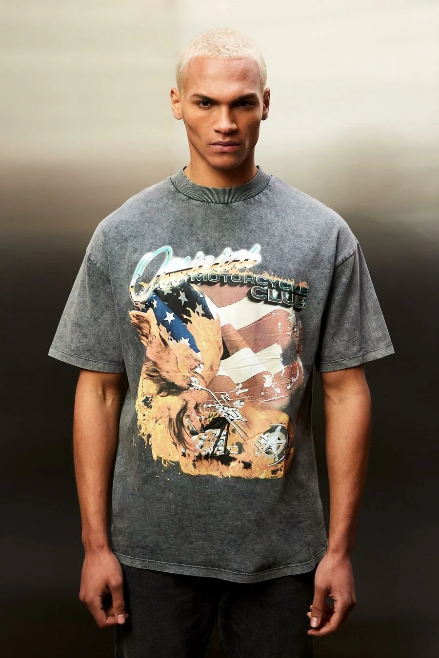 Oversized Acid Wash Egal Graphic T-shirt 1 Oversized Acid Wash Egal Graphic T-shirt