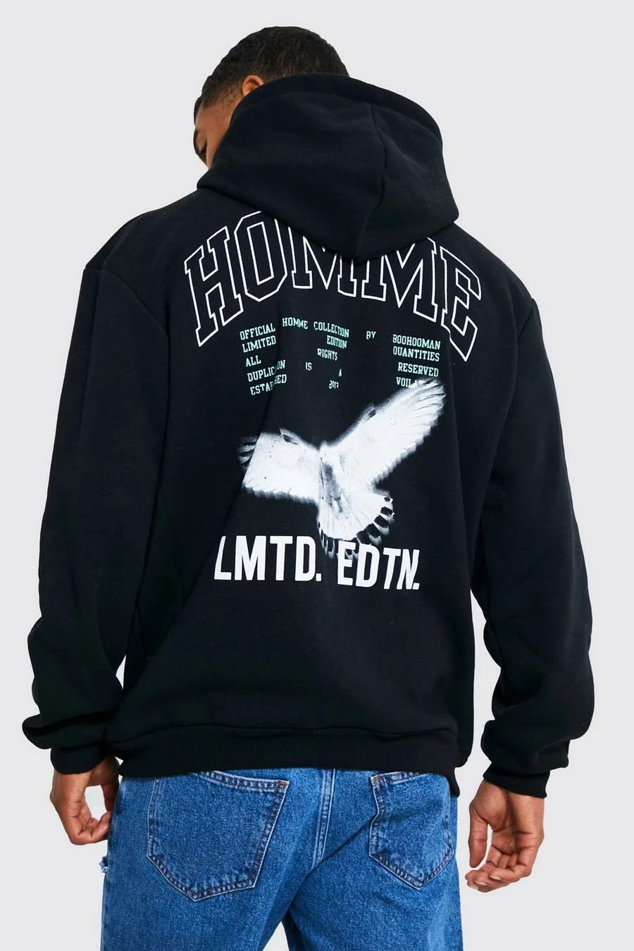 Oversized Dove Graphic Hoodie 1 Oversized Dove Graphic Hoodie