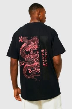 Oversized Dragon Graphic T-shirt