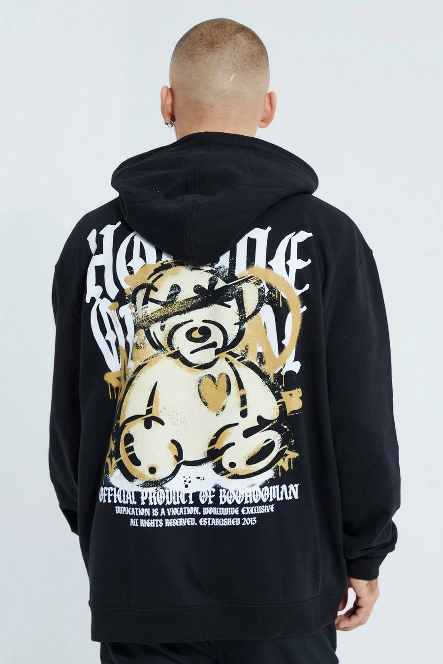 Oversized Homme Teddy Graphic Hoodie 1 Oversized Homme Teddy Graphic Hoodie