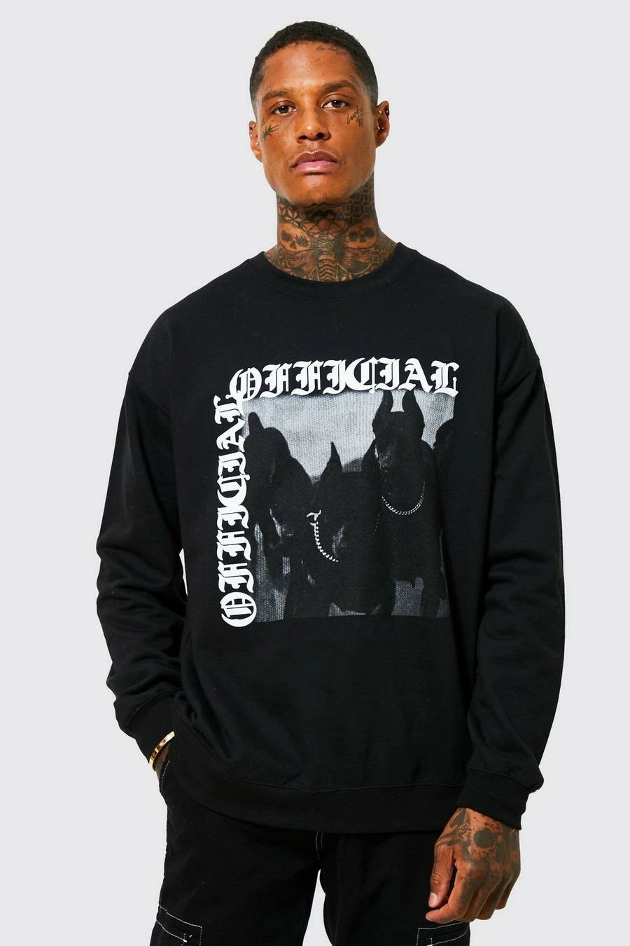 Oversized Official Dog Graphic Sweatshirt 1 Oversized Official Dog Graphic Sweatshirt