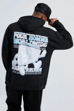 Oversized Pour Homme Sterio Graphic Hoodie