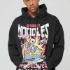 Oversized Ramen Noodles Graphic Hoodie