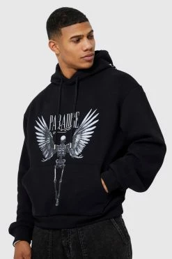 Oversized Statue Graphic Hoodie
