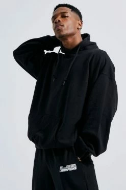 Oversized Sun Puff Print Hoodie