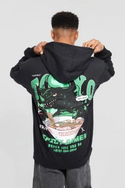 Oversized Tokyo Graphic Hoodie