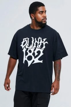 Plus Oversized Blink 182 License T-shirt
