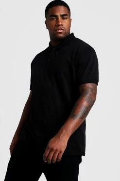 Plus Size Basic Short Sleeve Polo
