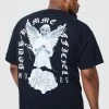 Plus Statue Back Graphic T-shirt