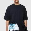 Tall Oversized Extended Neck Graffiti T-shirt