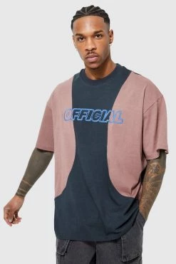 Official Embroidered Panelled T-shirt