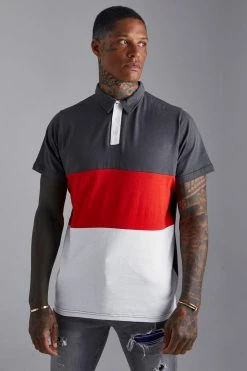 Slim Fit Colour Block Polo