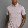 Slim Fit Short Sleeve Zip Polo