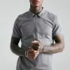 Smart Slim Fit Zip Neck Polo