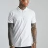 Slim Fit Short Sleeve Zip Polo