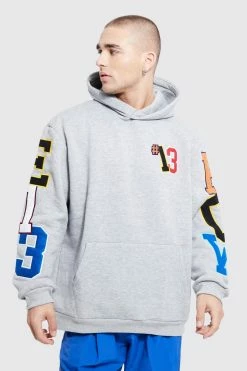Oversized Fully Applique Hoodie