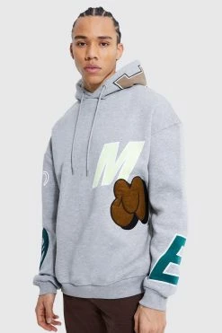 Tall Oversized Large Scale Varsity Hoodie