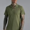 Slim Fit Mini Waffle Revere Polo