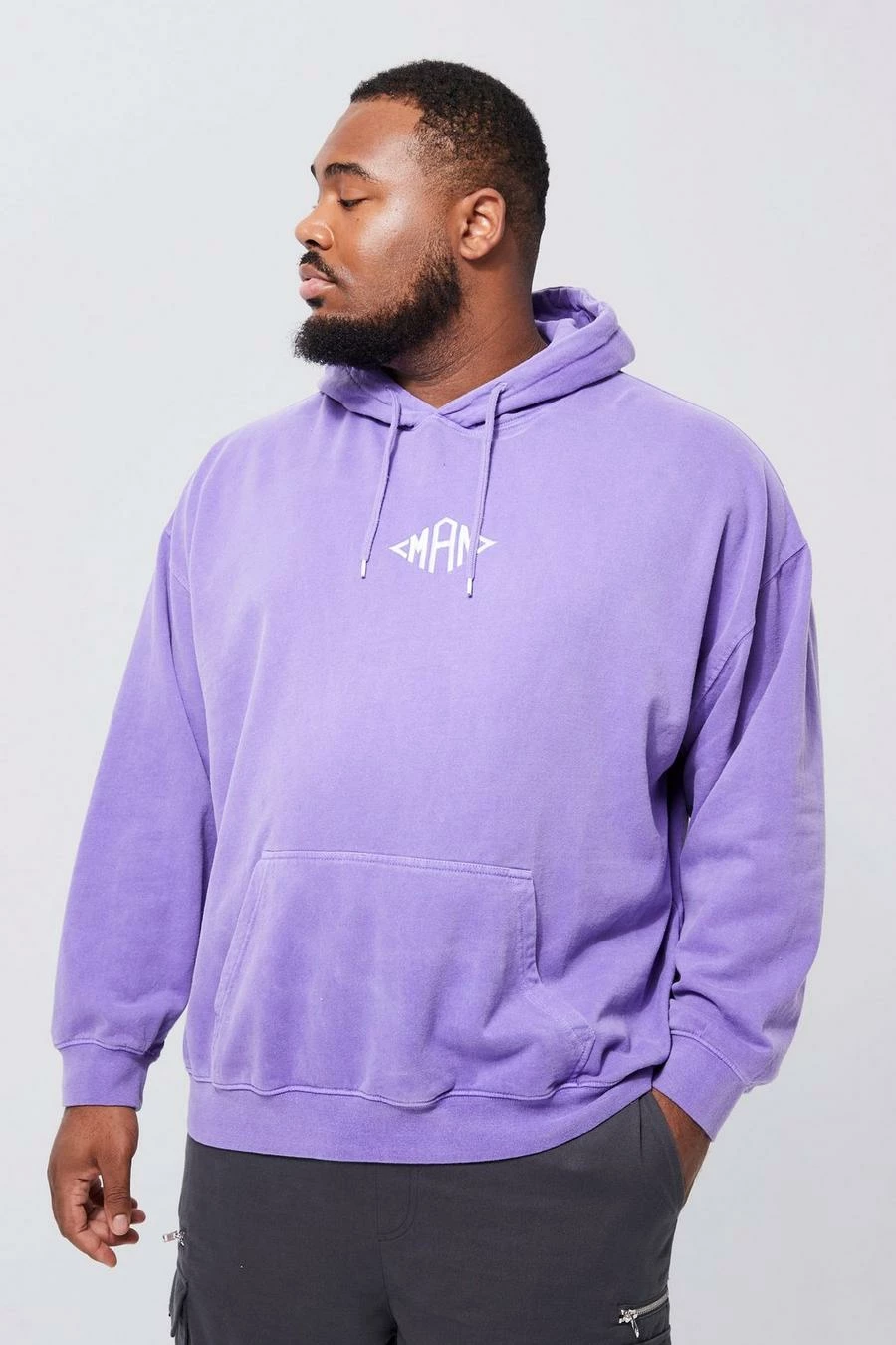 Plus Washed Man Diamond Hoodie 1 Plus Washed Man Diamond Hoodie