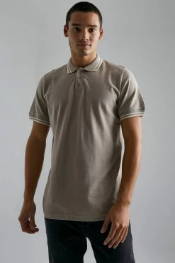 Tipped Slim Pique Polo