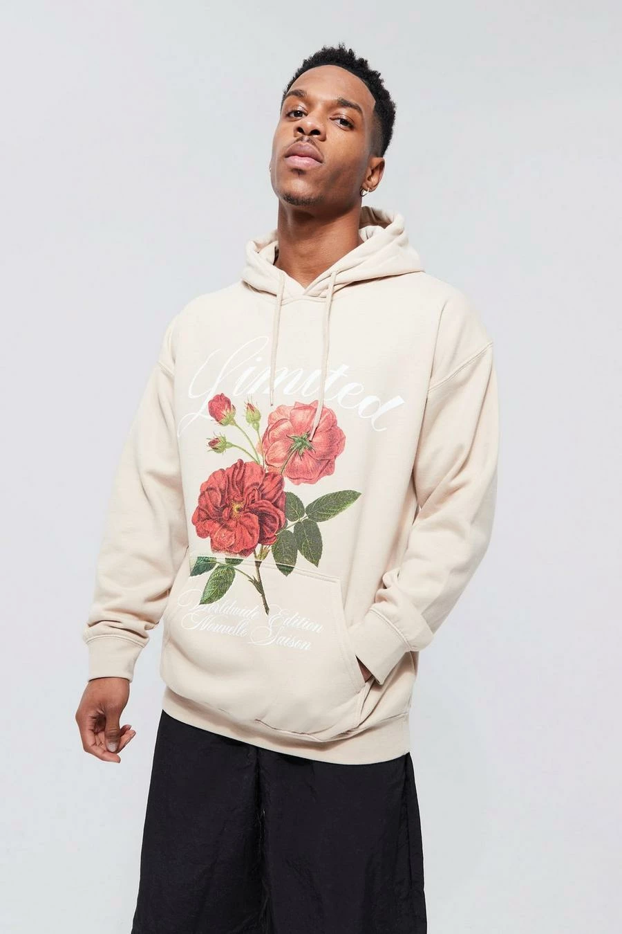 Oversized Floral Graphic Hoodie 1 Oversized Floral Graphic Hoodie
