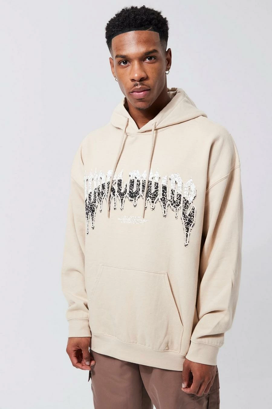 Oversized Worldwide Slogan Hoodie 1 Oversized Worldwide Slogan Hoodie