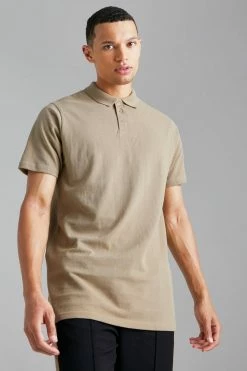Tall Slim Fit Short Sleeve Pique Polo