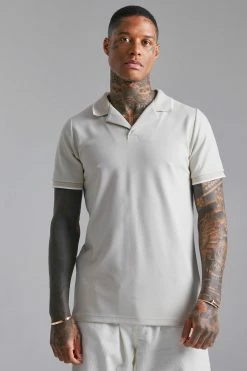 Revere Collar Polo With Contrast Tipping