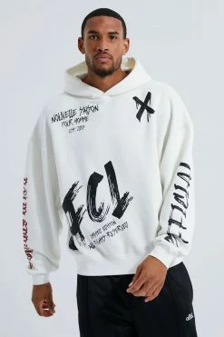 Tall Loose Fit Graffiti Hoodie