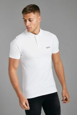 Muscle Fit Man Short Sleeve Polo