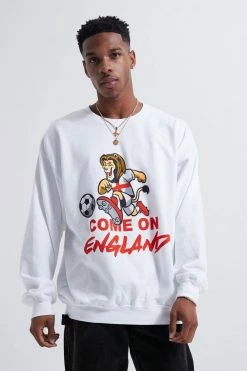 Oversized Come On England Lion Sweatshirt