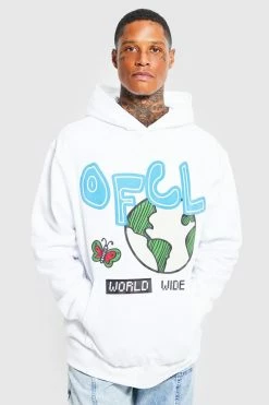 Oversized Doodle Ofcl Graphic Hoodie