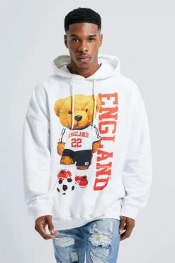 Oversized England Bear Hoodie