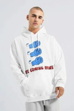 Oversized Its Coming Home Lion Hoodie
