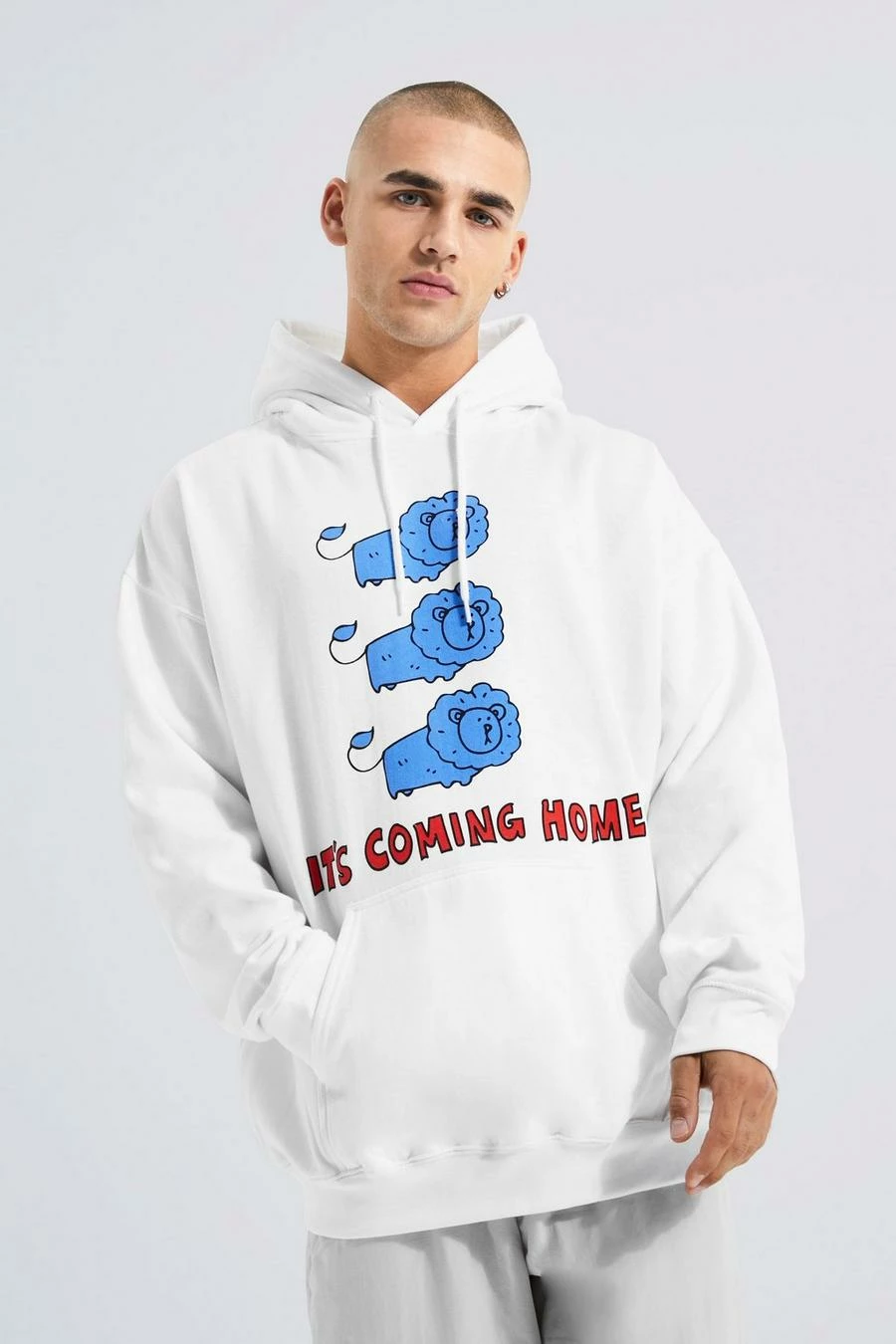 Oversized Its Coming Home Lion Hoodie 1 Oversized Its Coming Home Lion Hoodie