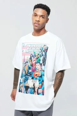 Oversized Marvel Justice League T-shirt