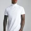 Slim Funnel Neck Pique Polo